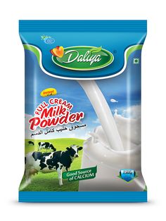 a bag of milk with cows in the background