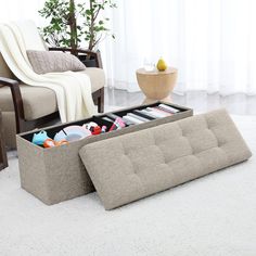 a living room filled with furniture and a white rug