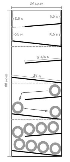 the diagram shows how to measure an area with different sizes and heights for each piece