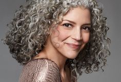 Grey Hair Wig, Grey Curly Hair, Salt And Pepper Hair, Beautiful Gray Hair, Natural Gray Hair, Remy Human Hair Wigs, Going Gray, Hair Curly, Real Human Hair