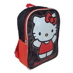 This backpack is the perfect combination of fashion and fandom! From going to school to tagging along on a mini family road trip, you will love carrying your essentials in this fun Hello Kitty backpack! This kid's backpack is designed with ample room for stowing your lunch, books, craft supplies, and other essentials. Ideal for school, travel, outdoors, summer camps, or just having fun! Officially licensed. Hello Kitty Print Backpack For Back To School, Casual Hello Kitty Backpack For Back To School, Casual Hello Kitty Print Backpack For Back To School, Hello Kitty Backpack For Back To School, Hello Kitty Print Backpack For Students, Student Backpack With Hello Kitty Print, Back To School Hello Kitty Backpack, Playful Hello Kitty School Backpack, Playful Hello Kitty Backpack For Back To School