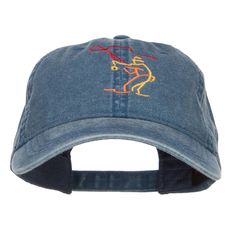 Fly Fishing Man Embroidered Washed CapMade of 100% cotton.One size fits most with an adjustable buckle closure, fitting up to XL size.Same material inner hatband.Adult/Unisex.Crown measures 3 1/2 inches deep.Bill measures 2.7 inches long.Hand wash only.Brand of cap may vary with different manufacturer.Imported. Outline design of fly fishing man is embroidered on the front crown.1 small ventilation hole placed on each panel of crown.Bill is stiff and pre curved, same color under bill.Unconstructe Cotton Adjustable Snapback Hat For Baseball Season, Adjustable Cotton Snapback Hat For Baseball Season, Adjustable Cotton Baseball Hat, Adjustable Cotton Fitted Hat For Baseball Season, Cotton Fitted Hat With Embroidered Logo For Outdoor, Embroidered Cotton Baseball Hat, Adjustable Cotton Trucker Hat With Embroidered Logo, Adjustable Cotton Visor Fitted Hat, Adjustable Embroidered Cotton Fitted Hat