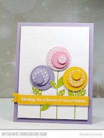 a close up of a card with flowers on it