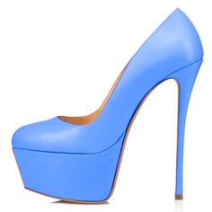 TAAFO Women's High Heels Round Toe Pumps Women's Shoes Show Shoes Beige-34 Light Blue Platform High Heels, Blue Closed Toe Court Shoes, Light Blue Platform Heels With Pointed Toe, Blue Pointed Toe Court Shoes With 4-inch Heel, Light Blue Closed Toe Heels With 4-inch Heel, Blue High Heel Platform Shoes, Blue Platform High Heels, Blue Round Toe Court Shoes For Party, Blue Party Court Shoes With Round Toe