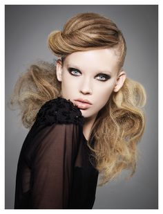 Look 80s, High Fashion Hair, Editorial Hair, Hair Shows, Creative Hairstyles, Hair Collection, Half Up Half Down Hair, Prom Hairstyles