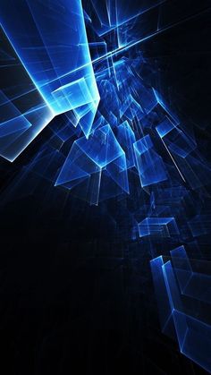 an abstract blue background with lines and shapes