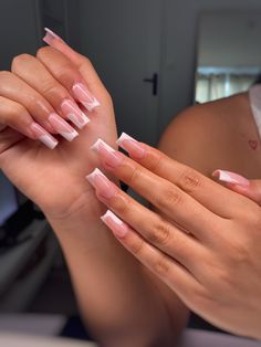 Pink Acrylic Nails Designs, Beautiful Acrylic Nails, Sassy Nails, Edgy Nails, Colored Acrylic Nails, Girly Acrylic Nails, Casual Nails