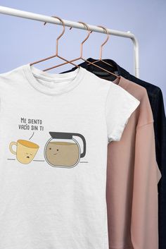 Looking for an easy way to add some fun to your wardrobe? Well look no further !  The designs in our Juegos con Palabras Collection were designed for anyone that loves the Spanish language and also enjoys a good pun. We take a lot of pride in our designs which is why we only print on the best, Bella-Canva Tees ! Our ultra soft tees run true size and should be washed inside out to preserve the design forever! This updated unisex essential fits like a well-loved favorite. Super soft cotton and excellent quality print makes one to fall in love with it over and over again. .: Retail fit .: 100% Soft cotton (fibre content may vary for different colors) .: Light fabric (4.2 oz/yd² (142 g/m .: Tear away label .: Runs true to size Select your size and color below to place your order today ! Our st Funny White Everyday Top, Funny White Top For Everyday, Everyday Tops With Funny Text, Spanish Funny, Spanish Shirts, Play On Words, Best Puns, Cartoon T Shirts, Funny Puns