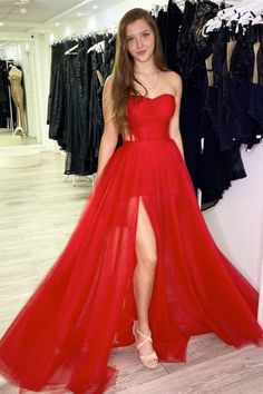 We could custom made 70+ colors & all sizes, if you do not not find the color name listed, pls leave note on special instruction to note the exact color you need. Also custom size is available, if you need your dress customized, pls leave your bust, waist, hips & barefoot height size in the order remark. Thank you. Prom Gown With Fitted Bodice And Heart-shaped Neckline, Red Tulle Dress With Sweetheart Neckline, Elegant Red Tulle Gown, Red Strapless Tulle Dress, Red Tulle Evening Dress With Sweetheart Neckline, Red Fitted Tulle Evening Dress, Red Dresses With Sheer Fitted Bodice, Red Wedding Gown With Boned Bodice, Fitted Tulle Gown For Homecoming