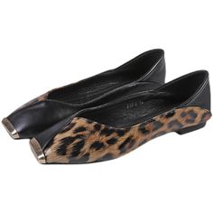 LBSFY - Designer Square Toe Women Flats Shoes Fashion Shallow Slip On Leopard Footwear Ladies Casual Loafer Shoes SIZE LIST Foot length 22.5(cm) = You should choose Size 35 Foot length 23.0(cm) = You should choose Size 36 Foot length 23.5(cm) = You should choose Size 37 Foot length 24.0(cm) = You should choose Size 38 Foot length 24.5(cm) = You should choose Size 39 Foot length 25.0(cm) = You should choose Size 40 Size Notice: 1.The US size or EUR size maybe different with your country,so please Black Slip-on Ballet Flats With Closed Toe, Black Slip-on Closed Toe Ballet Flats, Black Slip-on Ballet Flats With Round Toe, Black Pointed Toe Ballet Flats With Rubber Sole, Black Pointed Toe Low Heel Flats For Fall, Black Slip-on Ballet Flats, Black Pointed Toe Flats With Leather Sole For Fall, Black Leather Pointed Toe Flats, Black Pointed Toe Slip-on Flats