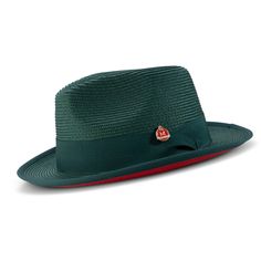 Make a bold statement with this Emerald with Red Bottom Braided Pinch Fedora Hat. With its matching grosgrain ribbon, pinch crown, and 2 1/8" wide brim, you can stand out in any crowd! Perfect for taking risks and achieving the daring looks you crave. Available in size XL for an additional $5. Red Bottom Matching Grosgrain Ribbon Pinch Crown Wide Brim: 2 1/8" No Lining Material: Polyester Blend Size XL additional $5 H76-Emerald Hat Aesthetic, Taking Risks, Red Bottom, Red Bottoms, Dress Hats, Fedora Hat, Wide Brimmed, Hat Sizes, Traditional Dresses