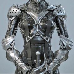 the armor is made up of metal parts