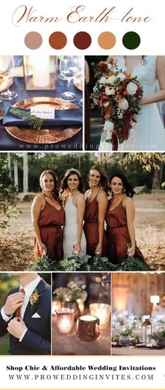 the top 8 navy blue wedding color palettes for fall and winter bridesmaids