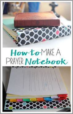 how to make a prayer notebook