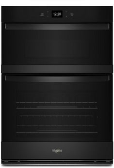 two black ovens side by side on a white background