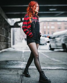 Stile Punk Rock, Luanna Perez, Look Grunge, Goth Outfit, Rock Outfits, Outfit Trends, Alt Fashion, Rock Punk