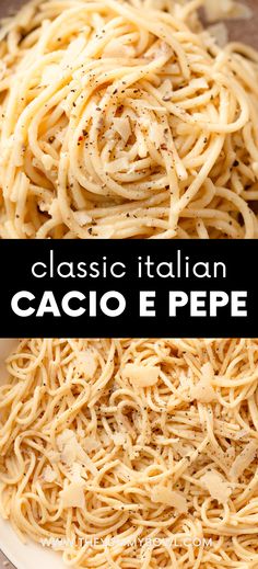 Deliciously Simple Cacio e Pepe Italian Dishes