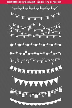 christmas lights and garlands svt files