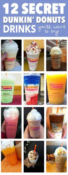 12 secret dunkin'donuts drinks that you can drink for breakfast or dessert