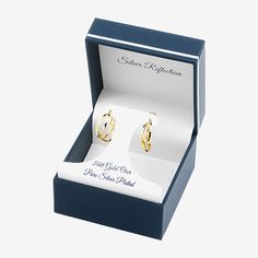 Add these Silver Reflections 24K gold over brass twisted hoop earrings to your jewelry collection today! Earrings are crafted in 24K gold over brass, 20mm in length and have a lever-back closure. With the simple and sleek design, these hoop earrings can be worn with any wardrobe choices. Earrings are boxed for gift giving! Wipe earrings clean with a soft cloth.Included: 1 Pair of EarringsFeatures: In A Gift Box, Nickel FreeEarring Back: Lever BackMetal Color: Gold ToneEarring Length: 20mmEarrin… Twisted Hoop Earrings, Brass Hoop Earrings, Brass Hoops, Earrings Hoop, Gift Giving, Sleek Design, Jewelry Collection, Gift Box, Hoop Earrings