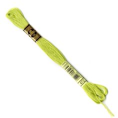 the thread is bright yellow and it has a long cord that can be used for sewing