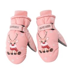 Material: Polyester Included: 1 pair of gloves Size: S.  Color: Pink.  Gender: male.  Age Group: kids. Skating Gloves, Gym Gloves Women, Sport Gloves, Girls Ski, Yellow Gloves, Wet Hands