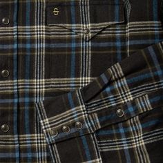 This rugged snap-front flannel shirt features an exclusive brown plaid pattern along with classic western style details like a one-point curved back yoke and a three-snap roper cuff. Crafted from a 100% cotton twill flannel that has been yarn-dyed for rich, lasting color and brushed for a soft appearance, the shirt is garment washed, giving it the lived-in feel of an old favorite that will break in further over time. It has a spread collar with collar stays to keep it in place and is cut in our Western Fall Flannel Shirt With Button Closure, Western Style Flannel Shirt With Button Closure For Fall, Western Style Flannel Shirt For Fall, Plaid Flannel Shirt For Ranch In Fall, Brown Button-up Flannel Shirt For Outdoor, Brown Snap Button Button-up Flannel Shirt, Plaid Flannel Shirt With Snap Buttons, Brown Button Closure Flannel Shirt, Brown Flannel Shirt With Button Closure