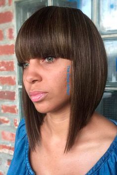 Sew In Hairstyles, Bob Hairstyles With Bangs, Medium Bob Hairstyles, Bob Haircut With Bangs, Bob With Bangs, Short Bob Haircuts, Short Haircut, Sew In, Haircuts With Bangs