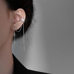 ✦ Elevate your style with the allure of our Dainty Ear Cuff Earrings, a masterpiece of uniqueness and elegance. This Ear Cuff with Chain is more than just jewelry; it's a work of art. The intricate link design gracefully adorns your ear, making it the perfect choice for those who appreciate distinctive accessories. Whether you're dressing up for a special occasion or adding a touch of sophistication to your daily look, this cuff earring is the embodiment of timeless style and individuality. ---- Earring Cuff Chain, Ear Cuff Earrings, Cuff Earring, Link Design, Ear Cuff Earings, Cuff Earrings, Daily Look, Link Chain, Timeless Style