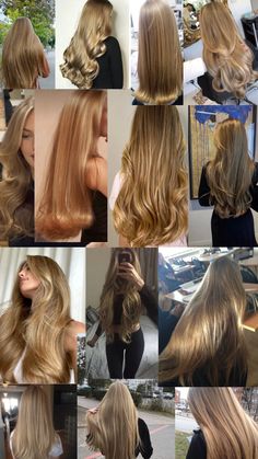 Long Shiny Hair, Brunette Balayage Hair, Honey Blonde Hair, Brown Hair Balayage, Princess Hairstyles, Hair Color And Cut