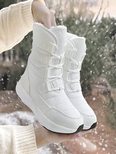 White Snow Boots, Womens Designer Boots, Warm Snow Boots, Winter Ankle Boots, Snow Boot, White Snow, Combat Boot, Boots Winter