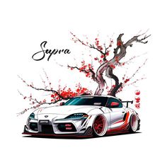 Car Design For Tshirt, Mk5 Supra, Chevrolet Trucks Silverado, Toyota Supra Mk5, Supra Car, Supra Mk5, Automotive Illustration, Cars Design, Car Illustration