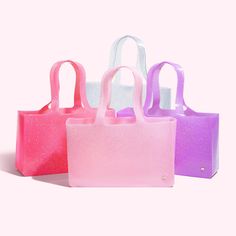 Our soft & sparkly Jelly Tote Bag is great for accessories, swim gear, Pouches & more! California residents: WARNING, please click here for Prop 65 warning Stadium Bag, 3d Printing Diy, Jelly Bag, Stoney Clover Lane, Stoney Clover, Back To School Essentials, Embroidery Bags, Embroidery Shop, School Essentials