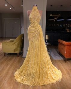 Yellow Evening Dresses Yellow Evening Dresses, Evening Dress Long, فستان سهرة, Gala Dresses, Glam Dresses, Evening Gowns Formal, Formal Dresses Prom, Long Prom Dress, Evening Dresses Long