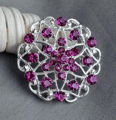 "★★ We only use real high quality rhinestone/crystal and they are all metal based. ★★ ★★ We have other colors available (teal, royal blue, light blue, turquoise blue, aqua blue, mint green, dark green, rose pink, fuchsia hot pink, amethyst purple, light pink). If you want different color from this listing, please send message to us. ★★ This listing is for 5 pieces of Sparkling rhinestone crystal buttons, which can be used on bomboniere boxes, ring pillows, invitations, place cards, cake knives, Red Rhinestone Brooches For Wedding, Red Rhinestone Wedding Brooches, Pink Brooch Jewelry For Wedding, Pink Wedding Brooch Jewelry, Wedding Brooches With Rhinestones, Wedding Brooch Bouquets, Ring Pillows, Headband Holder, Bling Wedding