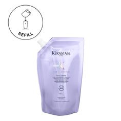 A daily, translucent gel consistency shampoo formulated with hyaluronic acid to strengthen lightened or blonde hair while deeply cleansing, hydrating, and improving shine. A concentration of deep cleansing agents to provide a light feeling. 4x shinier hair* Deeply hydrates fiber Smooths fiber for a uniform touch from root to tip Instrumental test after application of the tested system of Bain Lumiere *vs unwashed hair Healthy Hair Shiny Hair Hydrated Hair . | Kérastase - Bain Lumiere Luxury Shampoo - 500 ml Refill Pouch Blond Cenușiu, Kerastase Blond, Kerastase Shampoo, Gene False, Silver Shampoo, Refill Pouch, Hydrate Hair, Beauty Lounge, Shiny Hair