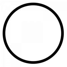 a black and white circle is shown in the shape of a circle with no center