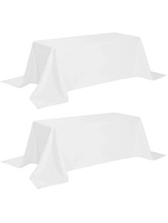 two white tablecloths on top of each other