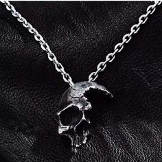 Punk Gothic Chain Mens Women Stainless Steel Skeleton Halloween Skull Coffin Pendant Necklace Pendant Skull Material: Solid Stainless Steel. A Skull Pendant Necklace This Jewelry Set Is Well Made By High Quality Alloy Making It Durable And The Necklace Lies Very Flat Against The Neck In Perfect Shape. The Skeleton Jewelry Set Can Be Matched With Witchy Outfit,Dress, Night's Costume Or Attend Party , Masquerade Or As Gift To Friend Gift To Friend, Skeleton Jewelry, Grunge Accessories, Goth Necklace, Skull Pendant Necklace, Skeleton Skull, Half Face Mask, Witchy Jewelry, Gothic Necklace