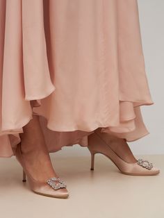 Find MANOLO BLAHNIK 70mm Hangisi Satin Pumps on Editorialist. 70mm Satin covered heel. Satin upper. Crystal embellished buckle. Leather insole. Leather sole Satin Pumps, Manolo Blahnik, Blush Pink, Light Grey, Champagne, Blush, Buckle, Pumps, Satin