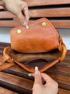 MATERIAL - Made of 100% high quality top grain leather, solid color,feels cosy to touch,delicate, durable. The hardware parts are made of cast molding thick hardware, top metal hardware. The stitching is well-made, firm and smooth.DIMENSIONS - 8.7L*3.5W*5.5H(inch) / 22L*9W*14H(cm).STRUCTURE - This crossbody bag contains 1 main comparent, 1 inner slip pocket, Comfortably holds wallet, mobile phone, cosmetics, keys, charge, essentials and so on.FUNCTIONAL - An adjustable long shoulder strap, can b Brown Leather Flap Bag, Brown Flap Bags With Metal Hardware, Brown Saddle Bag With Metal Hardware Satchel, Brown Saddle Bag With Metal Hardware, Brown Flap Shoulder Bag With Metal Hardware, Brown Saddle Shoulder Bag With Metal Hardware, Leather Shoulder Bag With Metal Hardware And Flap Shape, Rectangular Leather Saddle Bag With Metal Hardware, Leather Flap Shoulder Bag With Metal Hardware