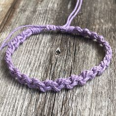 "This anklet was made using hemp cord. Designed for everyday wear.  It has an adjustable closure that will fit a 7-7.5 regular fit wrist. It also opens to around 12.5\" -13\" inches to fit as anklet." Casual Adjustable Ankle Wrap Anklets, Adjustable Purple Braided Bracelet, Casual Adjustable Purple Braided Bracelets, Casual Purple Adjustable Braided Bracelets, Casual Purple Braided Bracelets For Beach, Casual Adjustable Ankle Wrap Jewelry, Casual Purple Adjustable Braided Bracelet, Casual Purple Braided Bracelet With Sliding Knot, Casual Purple Friendship Bracelets With Sliding Knot