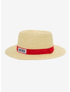 One Piece Monkey D Luffy, Watch Party, Monkey D Luffy, A Logo, Straw Hat, Hot Topic, Patch Logo, Straw, Adjustable Straps