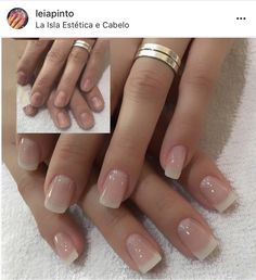 American Manicure Nails, Nail Growth Tips, Grow Nails Faster, Natural Nails Manicure, Natural Looking Nails, American Nails, How To Grow Nails