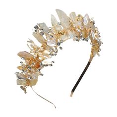 PRICES MAY VARY. 【NATURAL MATERIAL】The main material raw crystal comes from nature. Basically retained the original crystal form. Rhinestone and artificial pearls and a metal headband. 【UNIQUE DESIGN】The rhinestone and pearl beaded flowers are wrapped around the crystal headband. Made the tiara crystal crown more delicate and stylish, different from most crystal headpieces. 【HANDMADE】 The raw rhinestone crown is made by craftsmen. No glue used. Completely rely on workers manual binding. 【OCCASIONS】The flowers rhinestone crown is suitable for all occasions, you can wear it on Halloween Christmas parties, wedding, engagement, activities, festival makeup, photo shooting and etc. It also can be the best gifts for your family and friends. 【PHOTOGRAPHY PROP】Our headband will be your best choice Wedding Crystal Crown, Golden Flower Crown, Wedding Flower Crown Veil, Flower Crown Wedding Veil, Season Costumes, Crowns For Wedding, Flower Crown Veil, Crystal Wedding Crown, Elf Crown