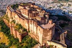 an aerial view of the ancient city of jodhpur