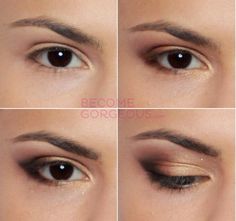 Selena Gomez Cat Eye Makeup Steps Cat Eye Makeup Tutorial, Selena Gomez Makeup, Makeup Steps, Halloween Eye Makeup, Cat Eye Makeup, Eye Makeup Steps, Simple Eye Makeup, Makeup Step By Step, Makeup Guide