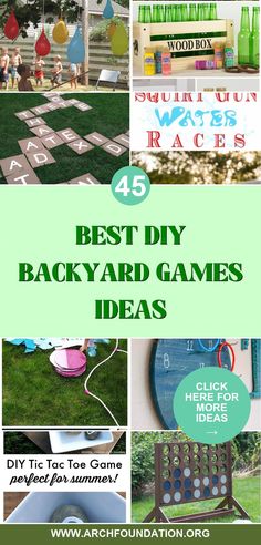 the best diy backyard games ideas