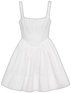 Cotton Dresses With Fitted Lined Bodice, Mini Length Cotton Dress With Corset Back, White Cotton Dress With Pleated Bodice, Cotton Daywear Dress With Lined Bodice, Cotton Dress With Lined Bodice For Daywear, Mini Cotton Dress With Ruched Bodice, Sleeveless Cotton Mini Dress With Corset Back, Cotton Mini Dress With Ruched Bodice, Elegant Mini-length Cotton Corset Dress