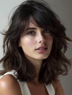 Stylish Medium Length Hair with Layers: Best Hairstyles and Cuts for All Textures Medium Length Hair With Volume, Chunky Layers Medium Length Hair, Textured Layers Medium Hair, Medium Length Layered Hair, Straight And Wavy Hair, Medium Length Wavy Hair, Poofy Hair, Bangs Side, Straight Layered Hair